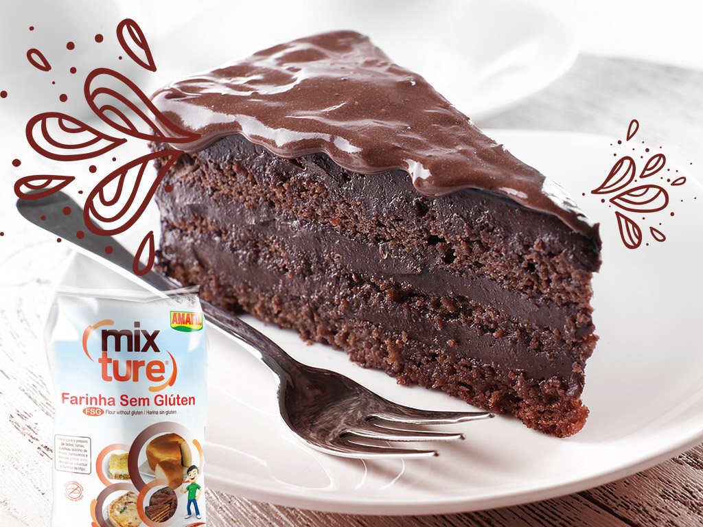 bolo de chocolate mixture sem gluten imagem site